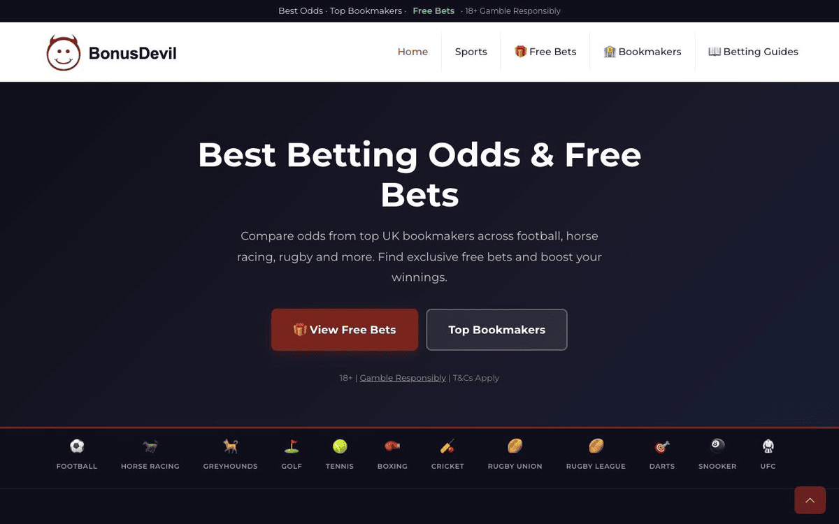 BonusDevil website